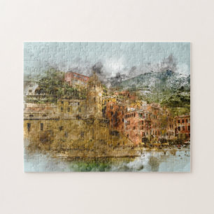 Puzzle Cinque Terre Italie Plage Côte d'Amalfi Bâtiments