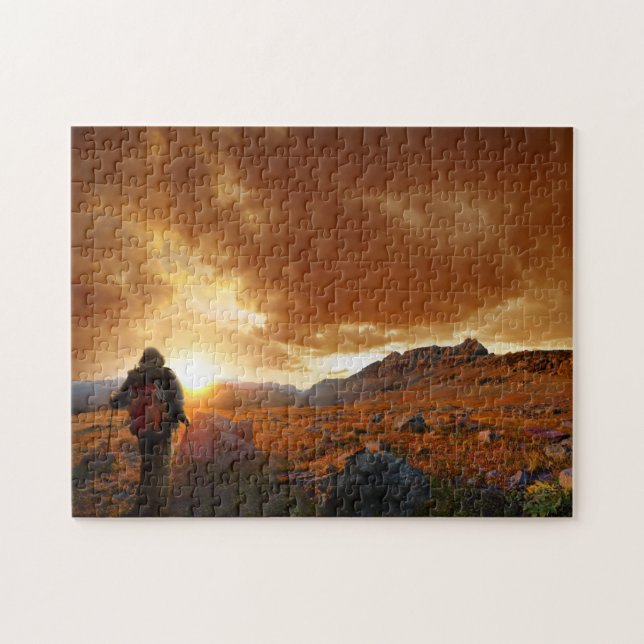 Puzzle Cinty Mountain Sunset - Parc national des Glaciers (Horizontal)