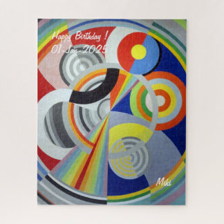Puzzle Circle Abstrait coloré artistique moderne personna