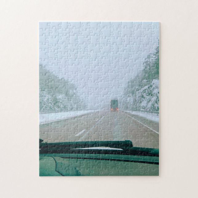 Puzzle Circuit en Suède sous la neige (Vertical)