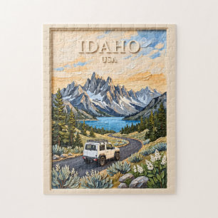 Puzzle Circuit routier vintage 3D texturé Idaho USA