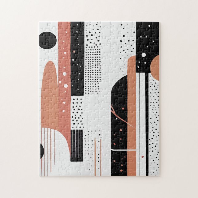 Puzzle círculos y formas abstractas boho  (Vertical)