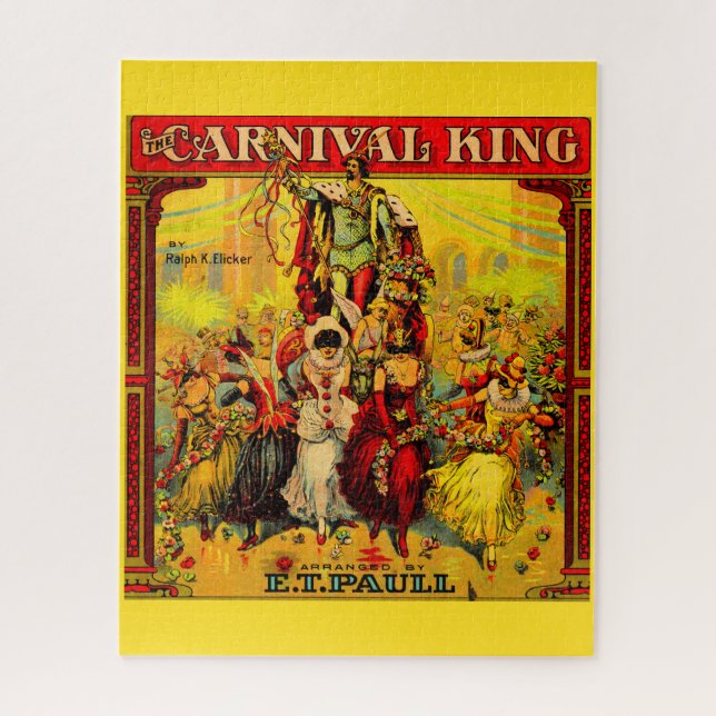 Puzzle cirque 1915 partitions Le Roi du Carnaval (Vertical)