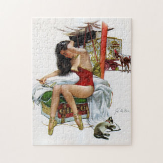 Puzzle Cirque Beauté Art Vintage Pin-Up Girl