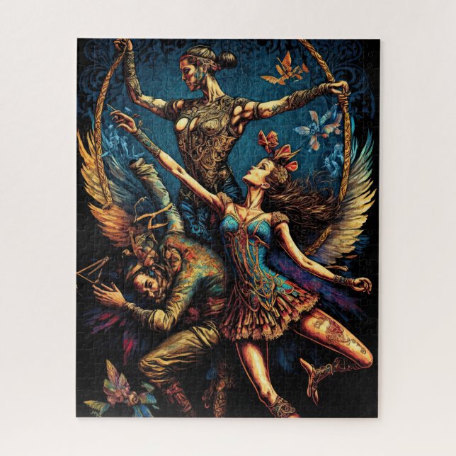 Puzzle Cirque Trapeze Artistes Interprète Cirque Vaudevil (Vertical)