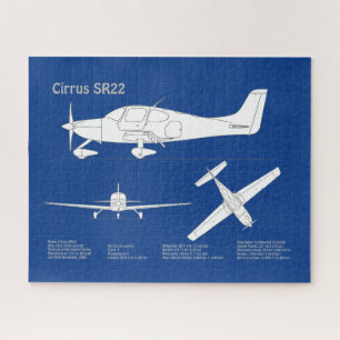 Puzzle Cirrus SR22 - Plans de dessin du plan directeur de