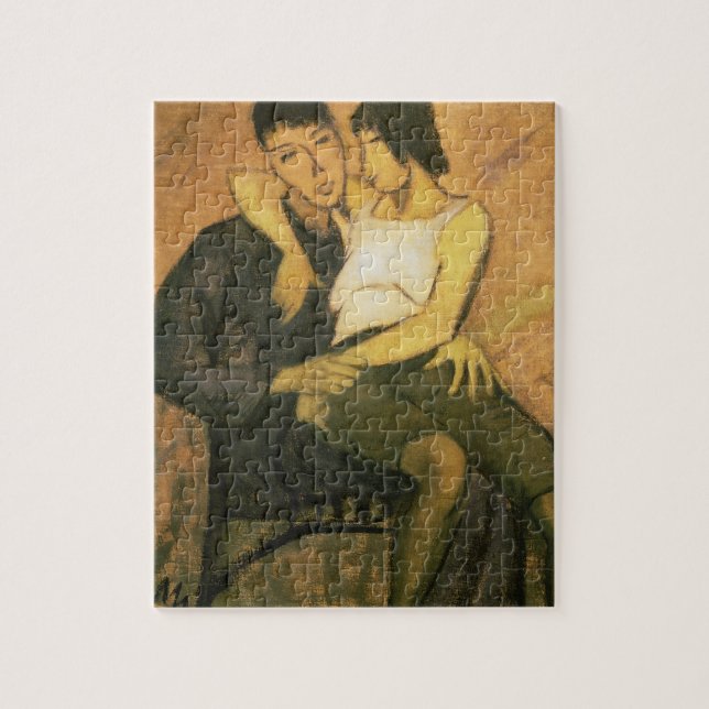 Puzzle Citadin Couple, 1920 (huile sur la toile) (Vertical)