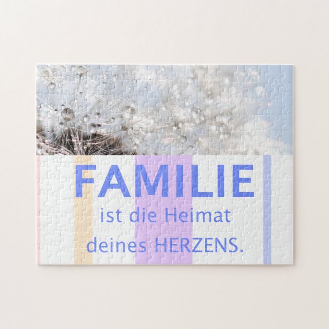 Puzzle Citation Allemande À Propos De Famille Dandelion S (Horizontal)