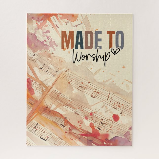 Puzzle Citation chrétienne inspirée faite pour le culte (Vertical)