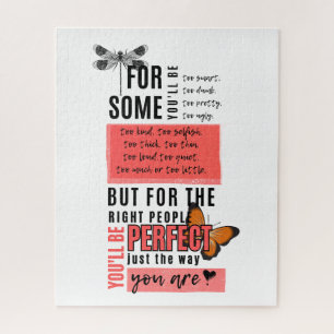 Puzzle Citation d'amitié amour et acceptation incondition