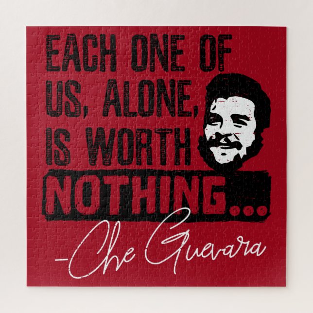 Puzzle Citation De Che Guevara - Chacune Ne Vaut Rien (Vertical)