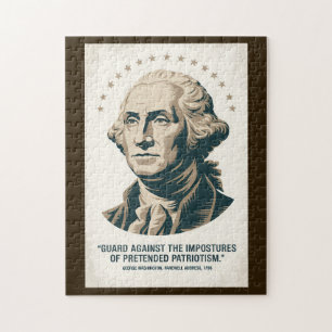 Puzzle Citation de George Washington Art du président amé