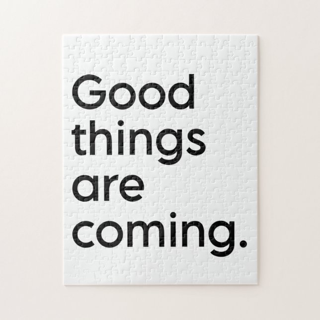 Puzzle Citation de la position d'inspiration | Noir et bl (Vertical)