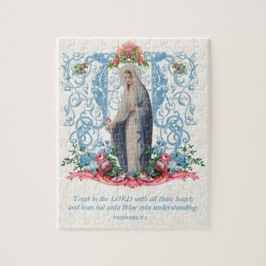 Puzzle Citation de la Sainte Vierge Marie Zazzle.fr