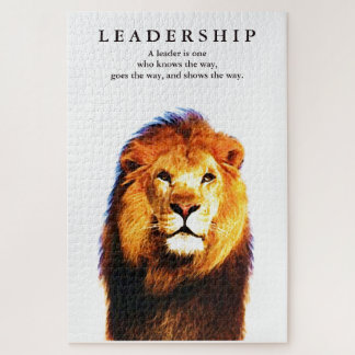 Puzzle Citation de leadership motivationnel Lion