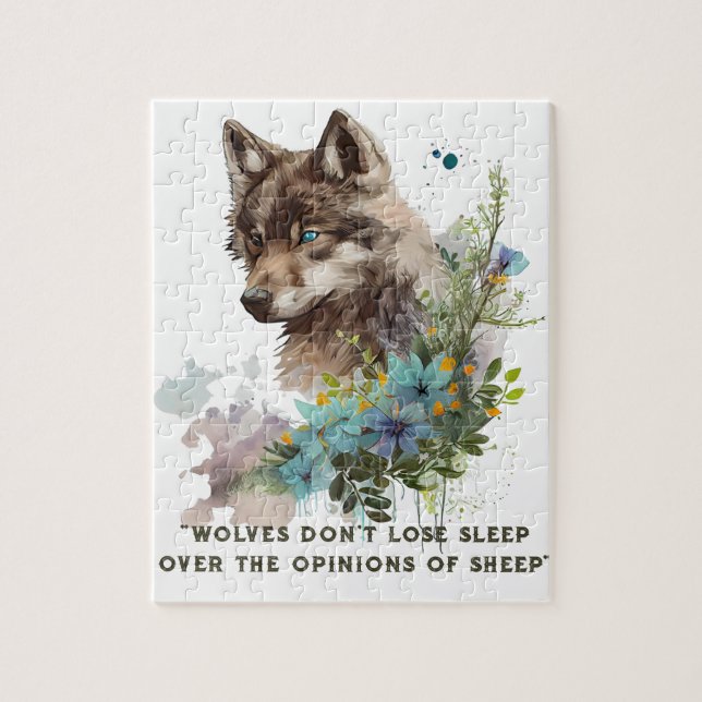 Puzzle Citation de loup (Vertical)