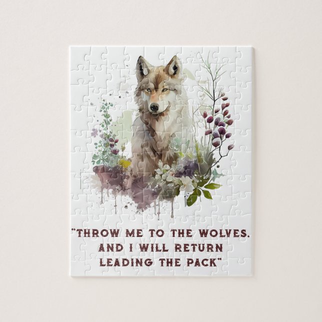 Puzzle Citation de loup (Vertical)