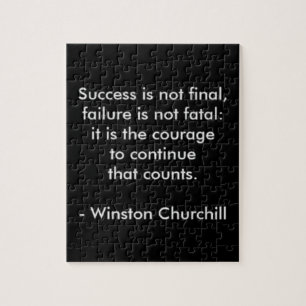 Puzzle Citation de Winston Churchill ; Succès