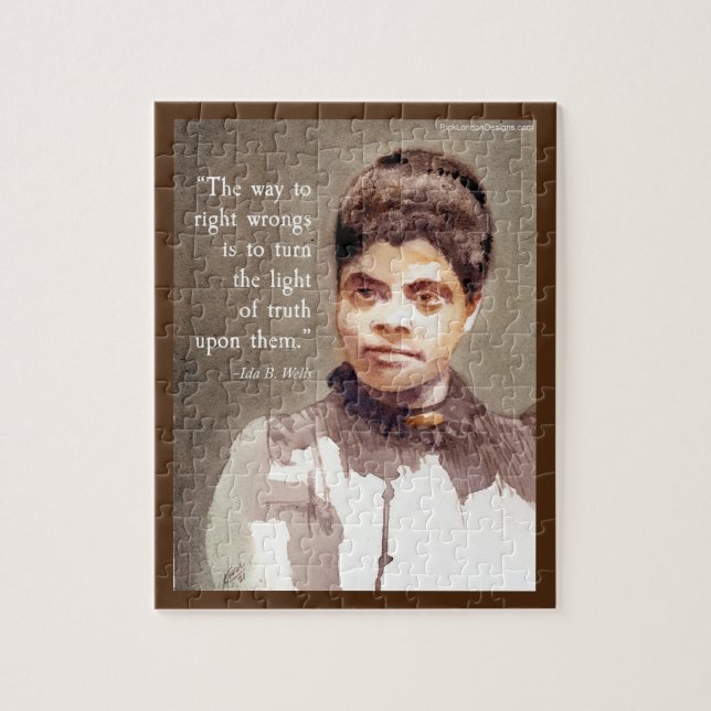 Puzzle Citation d'Ida B Wells et de "Vérité" (Vertical)