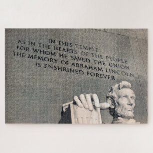 Puzzle citation du mémorial de Lincoln