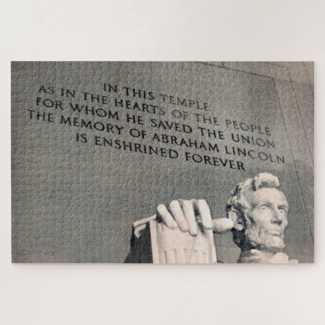 Puzzle citation du mémorial de Lincoln (Horizontal)