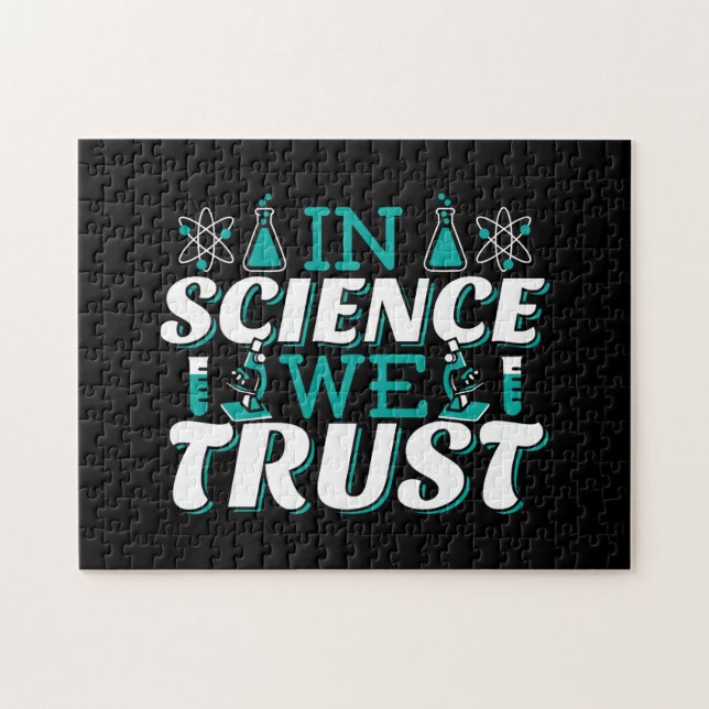 Puzzle Citation 'En Science Nous Avons Confiance' - Ensei (Horizontal)