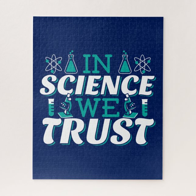 Puzzle Citation 'En Science Nous Faisons Confiance' - Ens (Vertical)