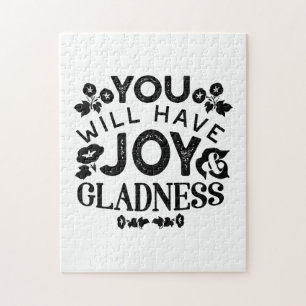 Puzzle Citation Inspirante de Joie et de Félicité