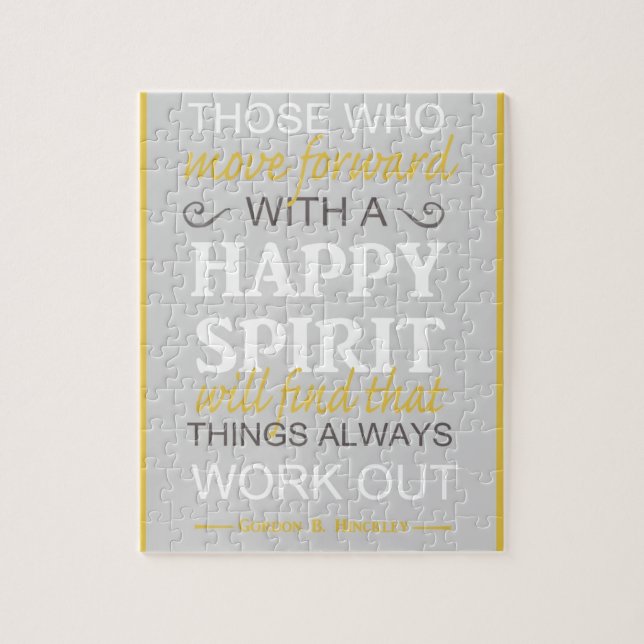 Puzzle citation inspirante gordon b hinckley lds (Vertical)
