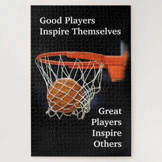 Puzzle Citation Inspirationnelle Basketball Inspiration J (Vertical)
