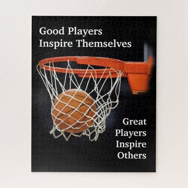 Puzzle Citation Inspirationnelle Basketball Inspiration J (Vertical)