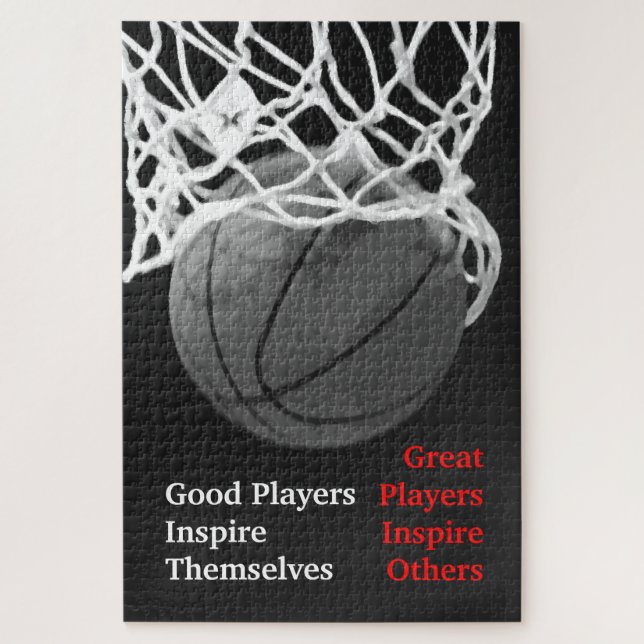 Puzzle Citation Inspirationnelle Basketball Inspiration J (Vertical)