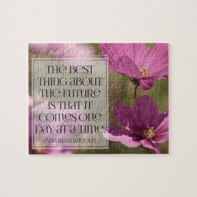 Puzzle Citation Inspirationnelle d'Abraham Lincoln "L'ave (Horizontal)