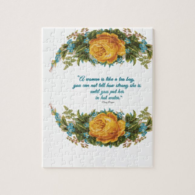 Puzzle Citation inspirée pour les femmes par Nancy Reagan (Vertical)