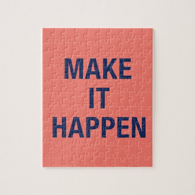 Puzzle Citation motivante pour faire arriver les choses (Vertical)