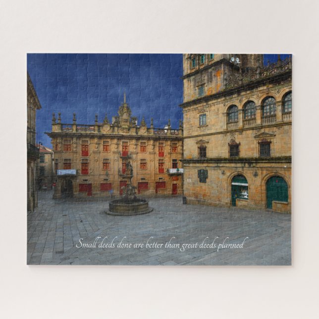 Puzzle Citation Motivative - Santiago De Compostela Espag (Horizontal)