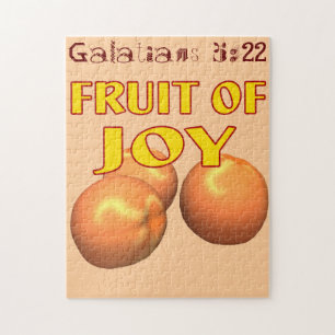 Puzzle Citations de la Bible Fruit de Joie Personnalisez-