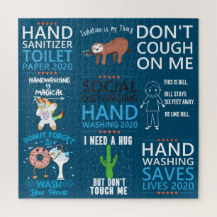 Puzzle Citations de quarantaine Distanciation sociale Lav