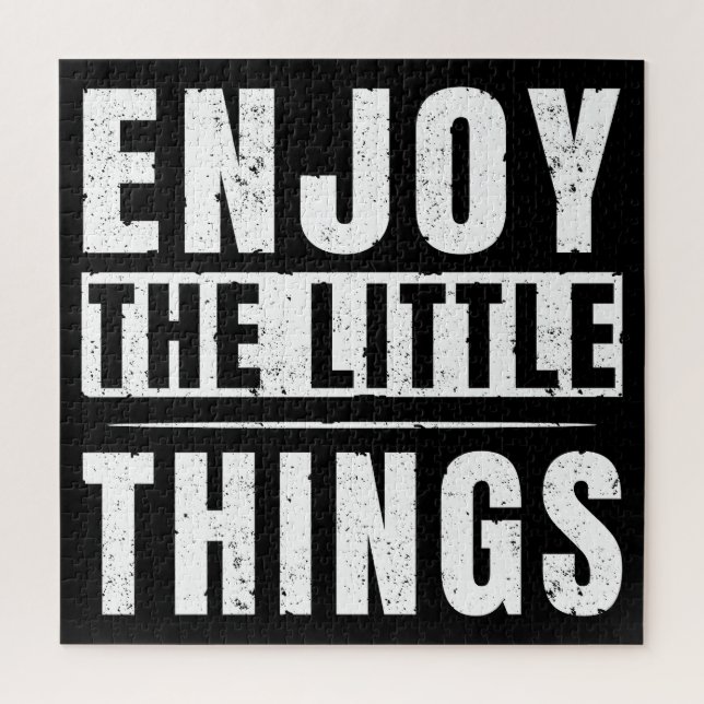 Puzzle Citations inspirantes Profitez des petites choses (Vertical)