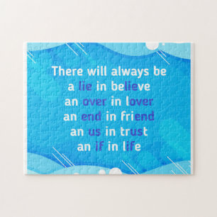 Puzzle citations sur l'amour, la vie et l'amitié