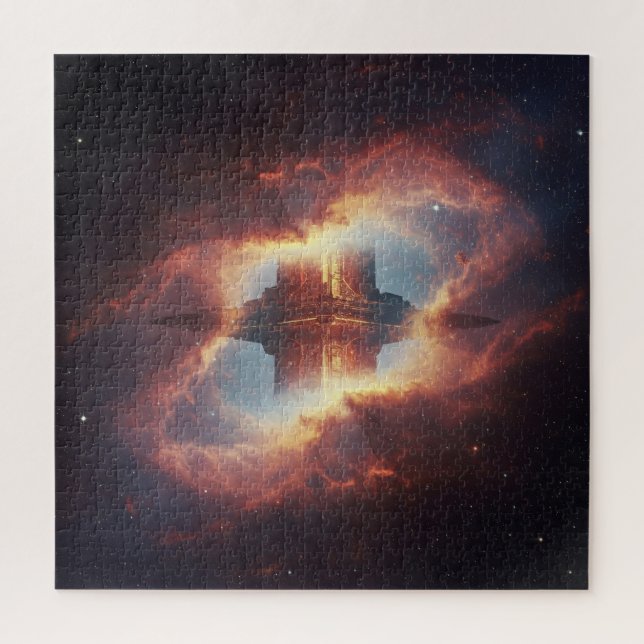 Puzzle Cité cachée dans un royaume universel différent (Vertical)