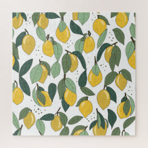 Puzzle Citron Tropical : Vintage clair sans joint