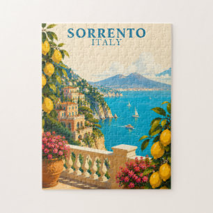 Puzzle Citrons de Sorrente Italie Voyage Rétro