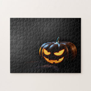 Puzzle Citrouille d'Halloween Jack-O-Lantern Éffrayant