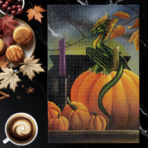 Puzzle Citrouille Dragon Cauldron Halloween
