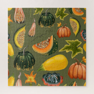 Puzzle Citrouille et Feuille : Végétation d'automne