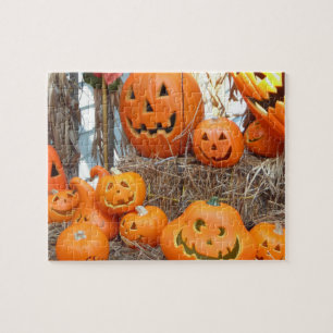 Puzzle citrouille peur éffrayant halloween Jack-o'-lanter