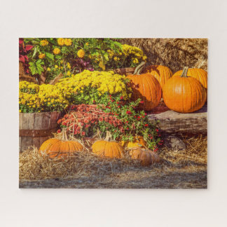 Puzzle Citrouilles dans l'automne