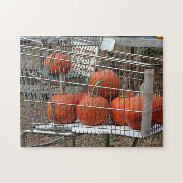 Puzzle Citrouilles Dans Le Panier Automne (Horizontal)