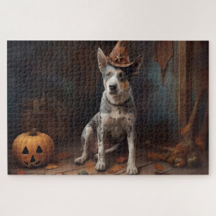Puzzle Citrouilles de Halloween effrayantes de bétail aus